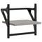vidaXL 4 Piece Wall Shelf Set with Bars Grey Sonoma Engineered Wood
