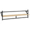 vidaXL 6 Piece Wall Shelf Set with Bars Sonoma Oak Engineered Wood