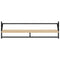 vidaXL 6 Piece Wall Shelf Set with Bars Sonoma Oak Engineered Wood