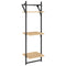 vidaXL 6 Piece Wall Shelf Set with Bars Sonoma Oak Engineered Wood