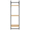 vidaXL 6 Piece Wall Shelf Set with Bars Sonoma Oak Engineered Wood