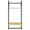 vidaXL 6 Piece Wall Shelf Set with Bars Sonoma Oak Engineered Wood