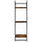 vidaXL 6 Piece Wall Shelf Set with Bars Smoked Oak Engineered Wood