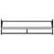 vidaXL 6 Piece Wall Shelf Set with Bars Grey Sonoma Engineered Wood