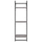 vidaXL 6 Piece Wall Shelf Set with Bars Grey Sonoma Engineered Wood