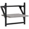 vidaXL 6 Piece Wall Shelf Set with Bars Grey Sonoma Engineered Wood
