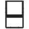 vidaXL Wall Shelf with Bar Black 20x25x30 cm