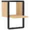 vidaXL Wall Shelf with Bar Sonoma Oak 20x25x30 cm