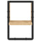 vidaXL Wall Shelf with Bar Sonoma Oak 20x25x30 cm