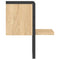 vidaXL Wall Shelf with Bar Sonoma Oak 20x25x30 cm