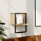 vidaXL Wall Shelf with Bar Sonoma Oak 20x25x30 cm