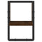 vidaXL Wall Shelf with Bar Brown Oak 20x25x30 cm