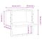 vidaXL Wall Shelf with Bar Black 30x25x30 cm
