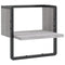 vidaXL Wall Shelf with Bar Grey Sonoma 30x25x30 cm