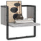 vidaXL Wall Shelf with Bar Grey Sonoma 30x25x30 cm