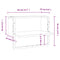 vidaXL Wall Shelf with Bar Black 40x25x30 cm