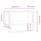 vidaXL Wall Shelf with Bar Smoked Oak 40x25x30 cm
