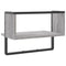 vidaXL Wall Shelf with Bar Grey Sonoma 40x25x30 cm