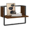 vidaXL Wall Shelf with Bar Brown Oak 40x25x30 cm