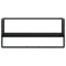vidaXL Wall Shelf with Bar Black 65x25x30 cm