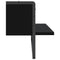 vidaXL Wall Shelf with Bar Black 65x25x30 cm