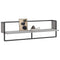 vidaXL Wall Shelf with Bar Grey Sonoma 100x25x30 cm