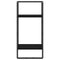 vidaXL Wall Shelf with Bar Black 30x25x65 cm