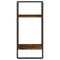 vidaXL Wall Shelf with Bar Smoked Oak 30x25x65 cm