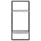 vidaXL Wall Shelf with Bar Grey Sonoma 30x25x65 cm