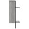 vidaXL Wall Shelf with Bar Grey Sonoma 30x25x65 cm