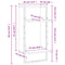 vidaXL Wall Shelf with Bar Grey Sonoma 30x25x65 cm