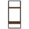 vidaXL Wall Shelf with Bar Brown Oak 30x25x65 cm