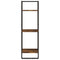 vidaXL 3-Tier Wall Shelf Smoked Oak 30x25x100 cm Engineered Wood