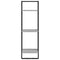 vidaXL 3-Tier Wall Shelf Grey Sonoma 30x25x100 cm Engineered Wood