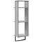 vidaXL 3-Tier Wall Shelf Grey Sonoma 30x25x100 cm Engineered Wood