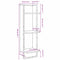 vidaXL 3-Tier Wall Shelf Grey Sonoma 30x25x100 cm Engineered Wood