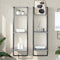 vidaXL 3-Tier Wall Shelf Grey Sonoma 30x25x100 cm Engineered Wood
