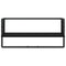 vidaXL 4 Piece Wall Shelf Set with Bars Black Engineered Wood