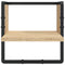 vidaXL 4 Piece Wall Shelf Set with Bars Sonoma Oak Engineered Wood
