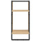 vidaXL 4 Piece Wall Shelf Set with Bars Sonoma Oak Engineered Wood