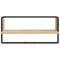 vidaXL 4 Piece Wall Shelf Set with Bars Sonoma Oak Engineered Wood