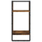vidaXL 4 Piece Wall Shelf Set with Bars Smoked Oak Engineered Wood