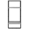 vidaXL 4 Piece Wall Shelf Set with Bars Grey Sonoma Engineered Wood