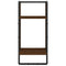 vidaXL 4 Piece Wall Shelf Set with Bars Brown Oak Engineered Wood