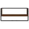 vidaXL 4 Piece Wall Shelf Set with Bars Brown Oak Engineered Wood