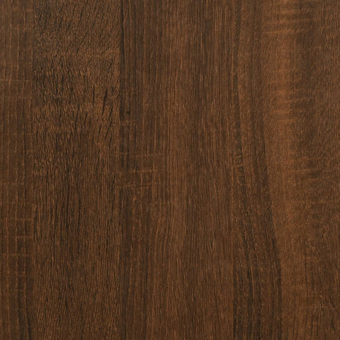 vidaXL 4 Piece Wall Shelf Set with Bars Brown Oak Engineered Wood