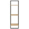 vidaXL 6 Piece Wall Shelf Set with Bars Sonoma Oak Engineered Wood
