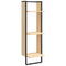 vidaXL 6 Piece Wall Shelf Set with Bars Sonoma Oak Engineered Wood