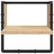 vidaXL 6 Piece Wall Shelf Set with Bars Sonoma Oak Engineered Wood