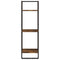 vidaXL 6 Piece Wall Shelf Set with Bars Smoked Oak Engineered Wood